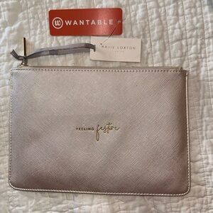 Katie Loxton Perfect Pouch, Ivory Clutch, “Feeling Festive”